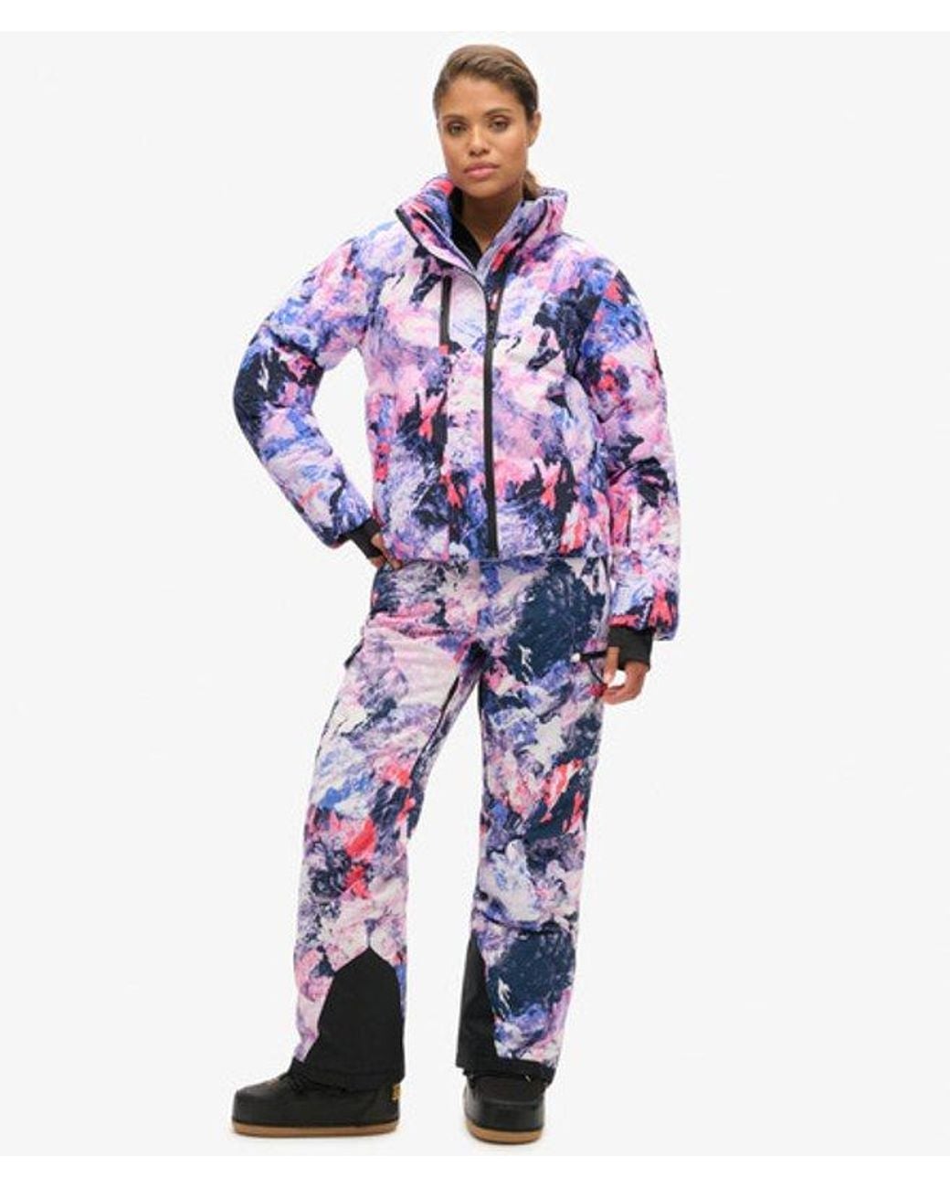 Superdry Blue Ski Boxy Puffer Jacket