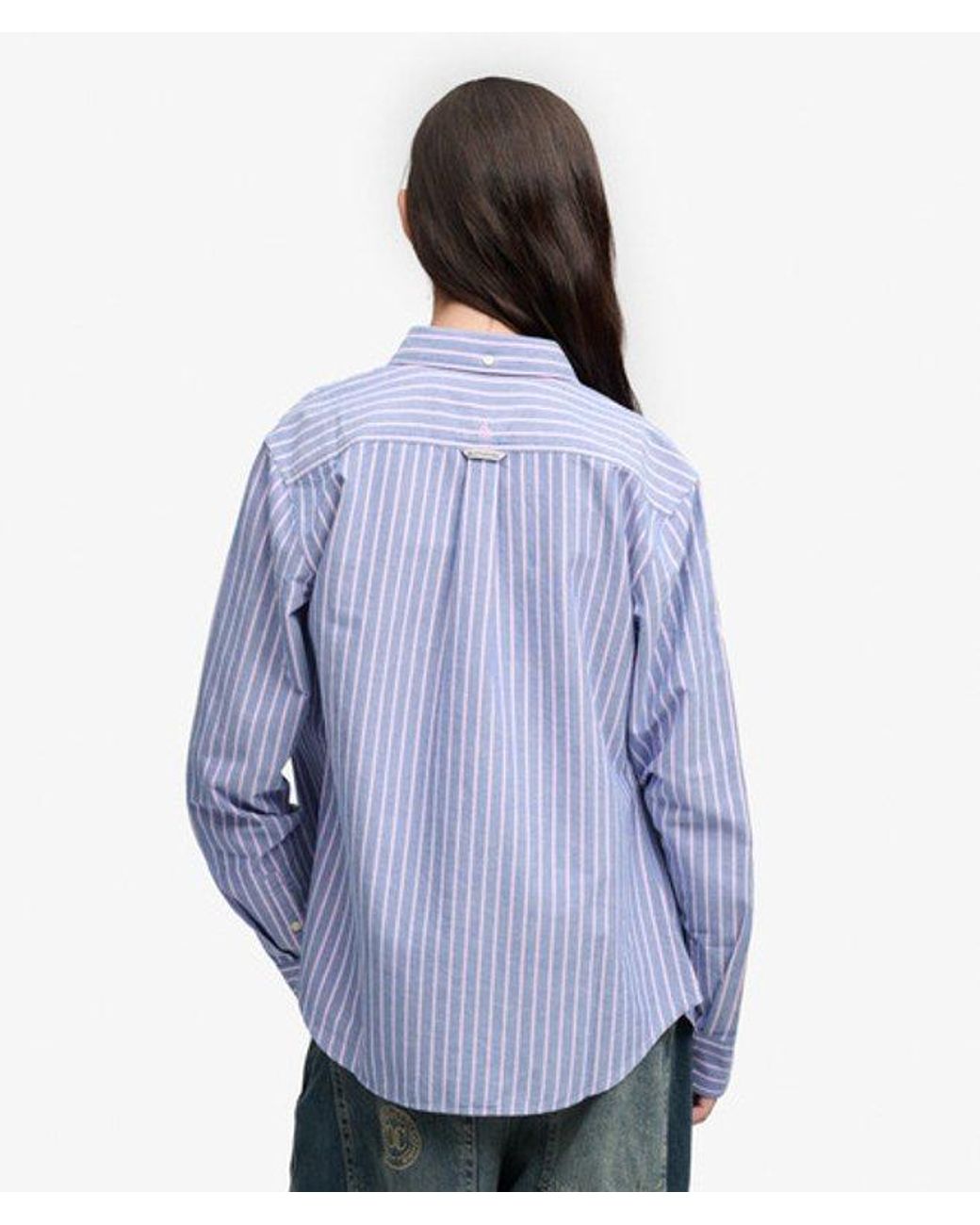 Superdry Blue & Co Slim Oxford Button Down Long Sleeve Shirt