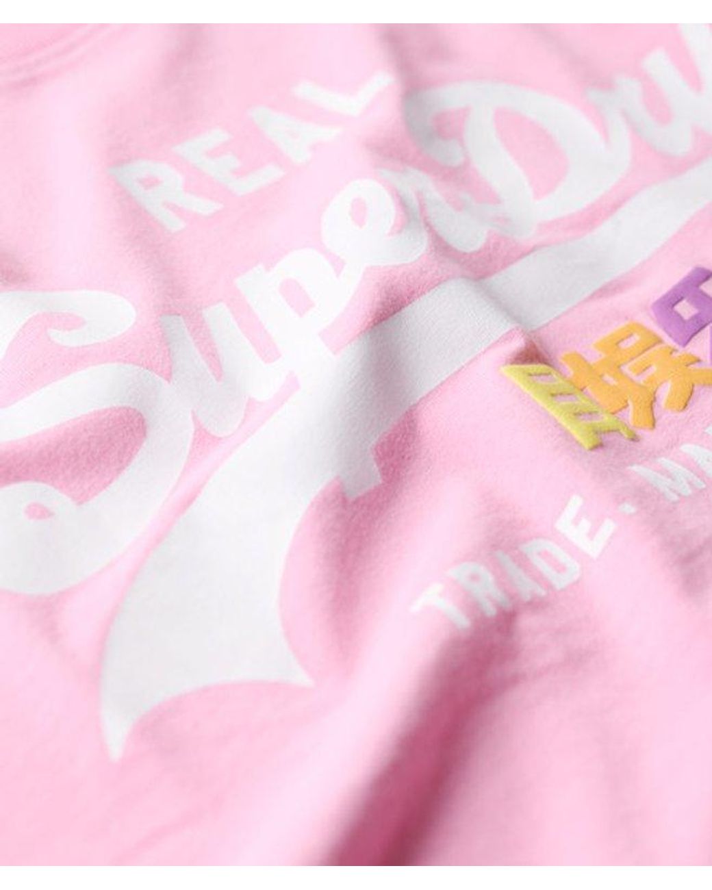 Superdry Pink & Co Vintage Logo Pop Entry T-shirt