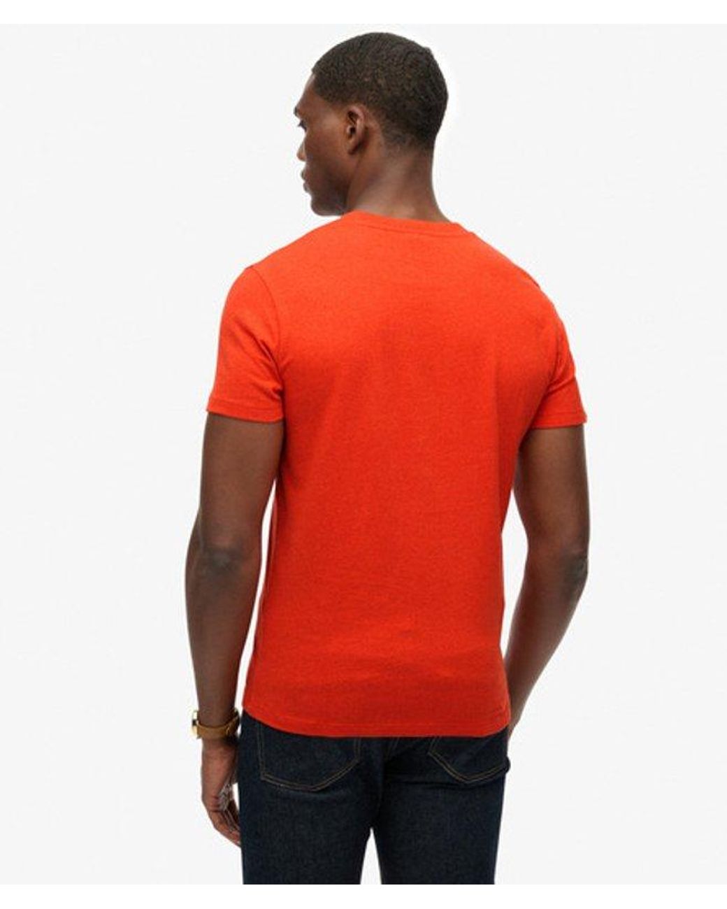 Superdry Red & Co Essential Logo T-shirt for men
