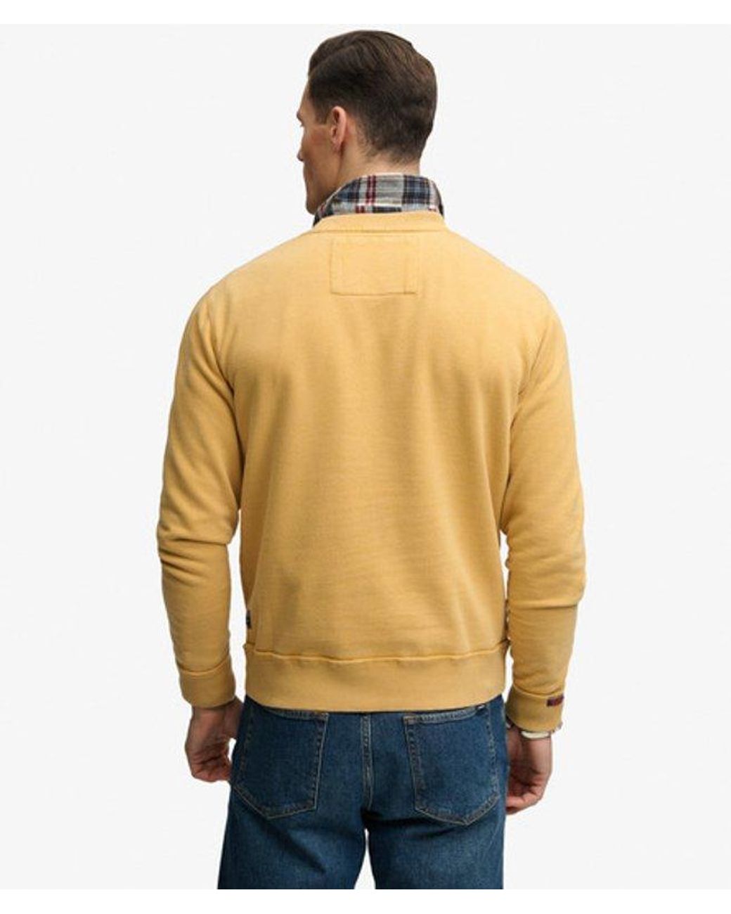 Superdry Blue & Co Vintage Athletic Tonal Crew Sweatshirt for men