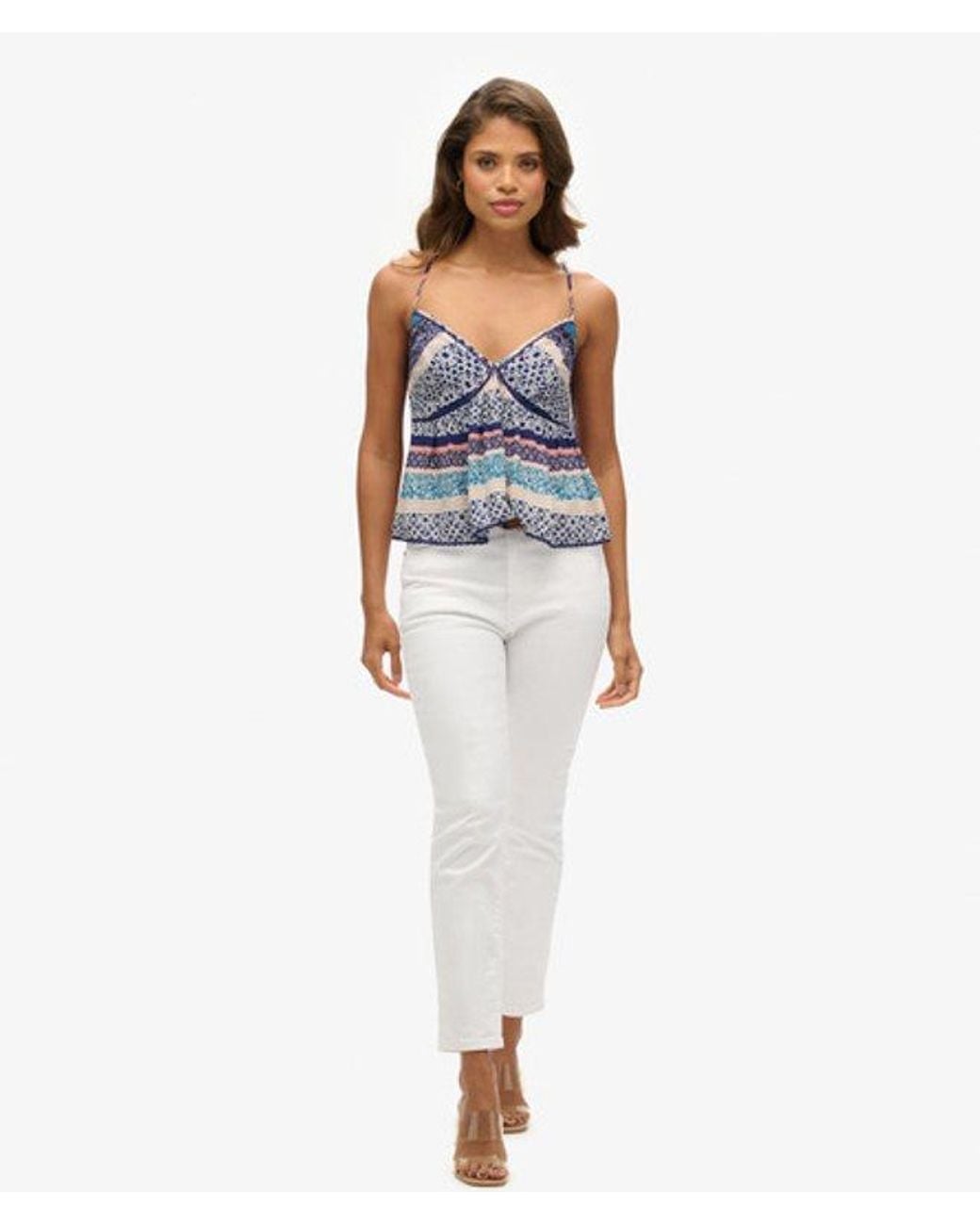 Superdry Blue & Co Tiered Cami Top