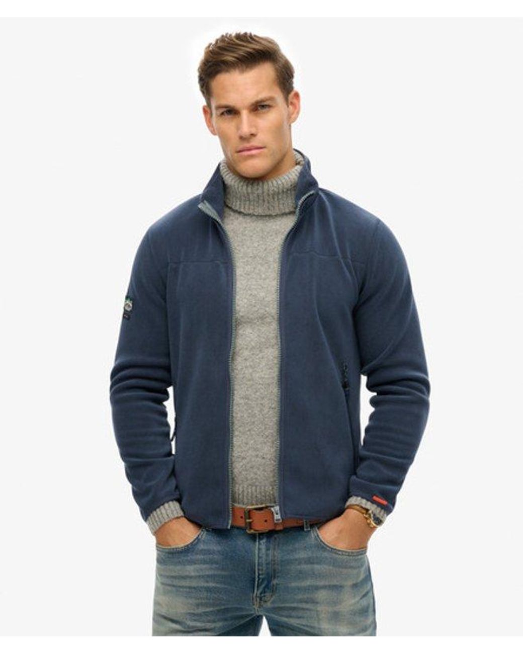 Superdry Blue & Co Active Full Zip Fleece for men