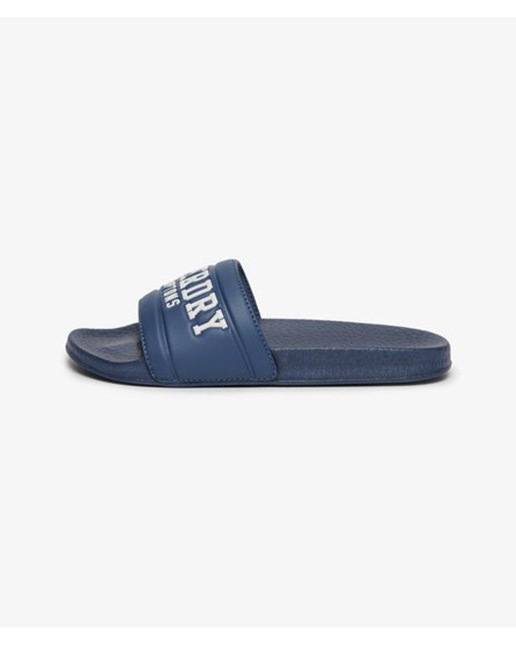 Superdry Blue & Co Destination Pool Sliders