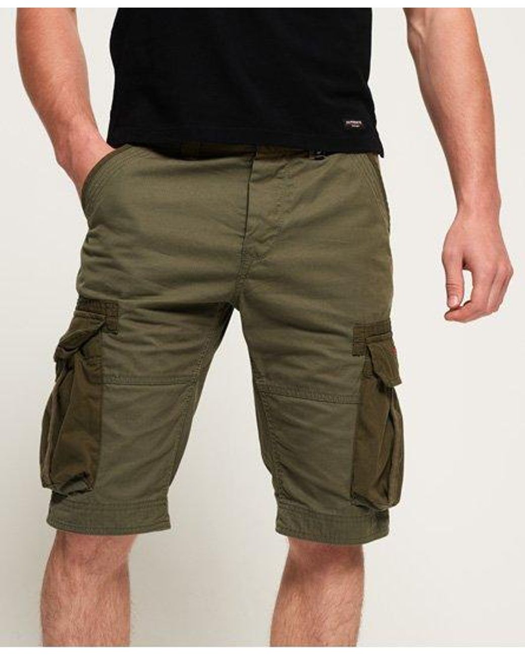 Superdry Core Cargo Lite Shorts in Green for Men | Lyst