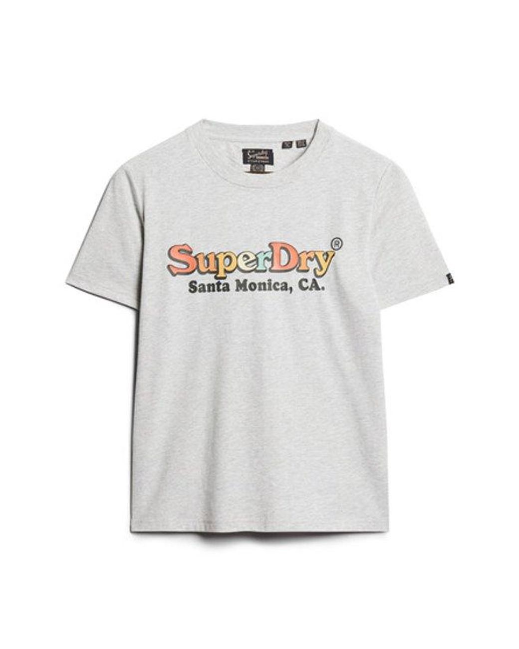 Superdry White & Co Rainbow Logo Relaxed Fit T-shirt