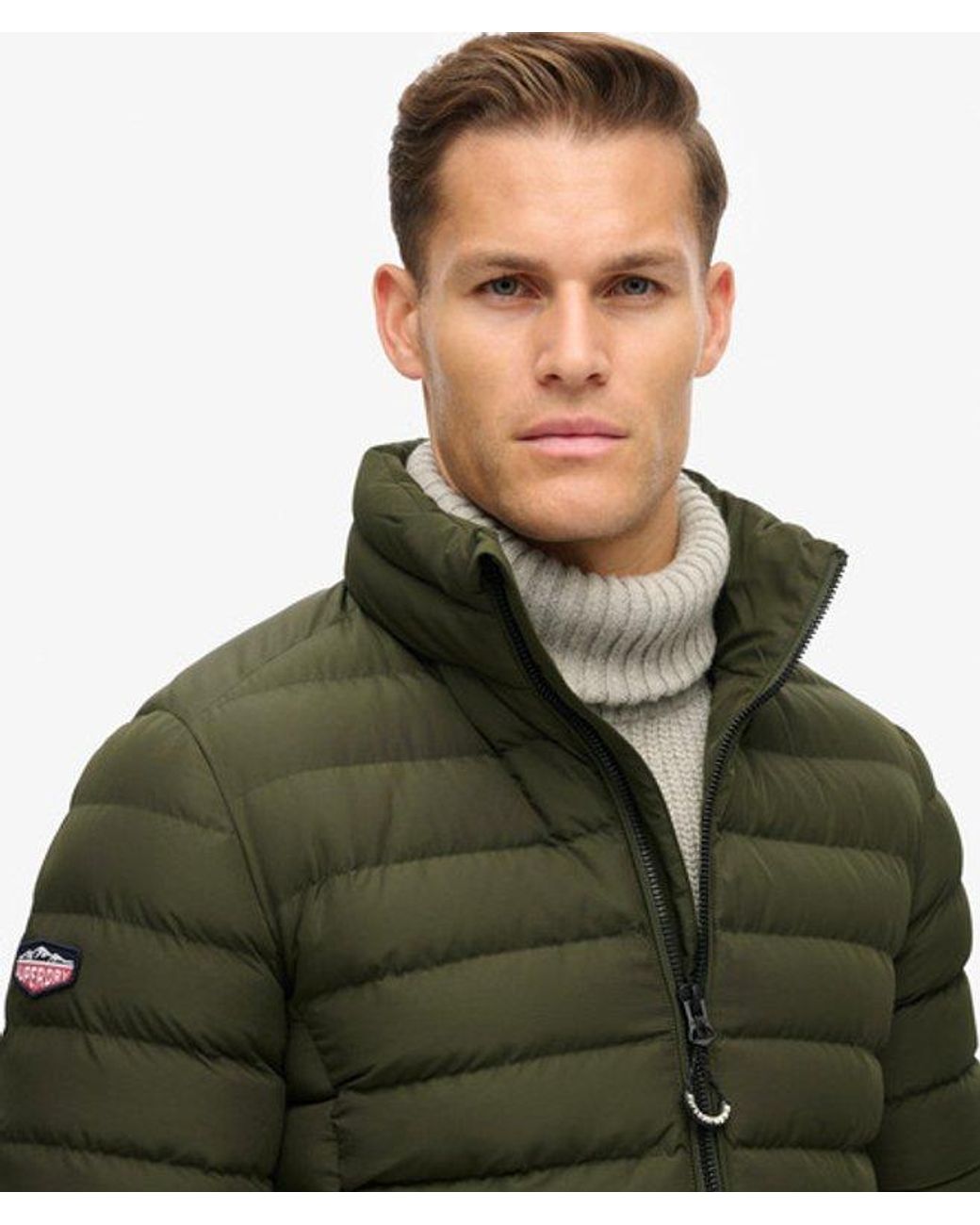 Superdry Green & Co Fuji Printed Padded Jacket for men