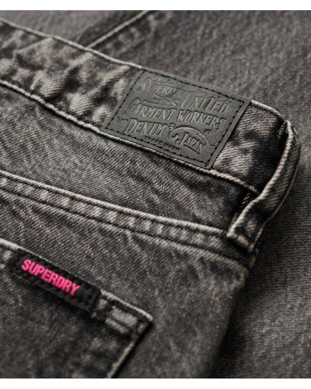 Superdry White & Co Mid Rise Wide Leg Jeans