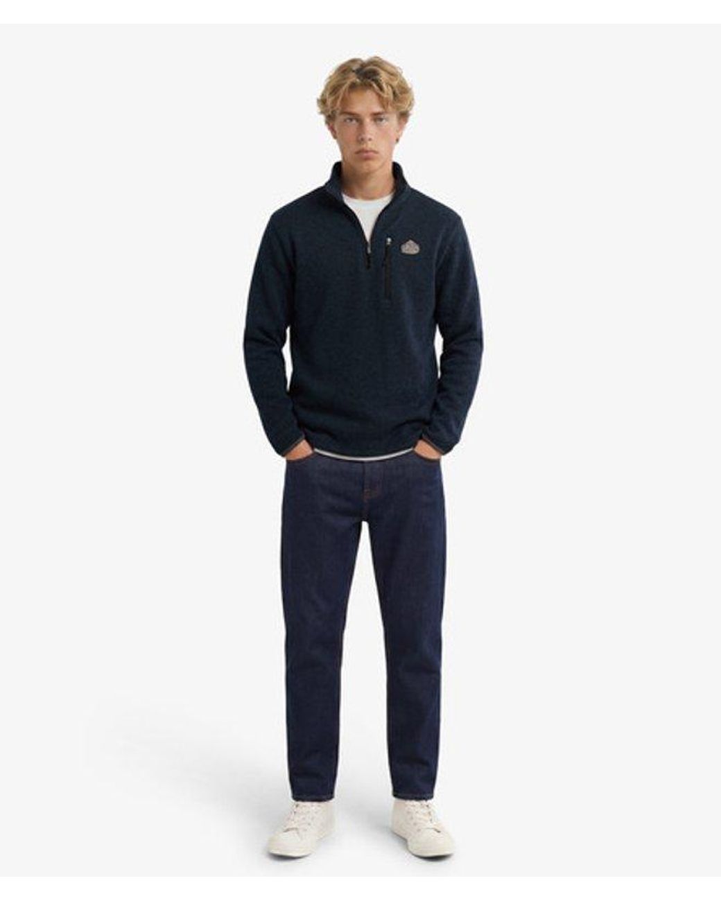 Superdry Blue & Co Storm Fleece Half Zip Jumper for men