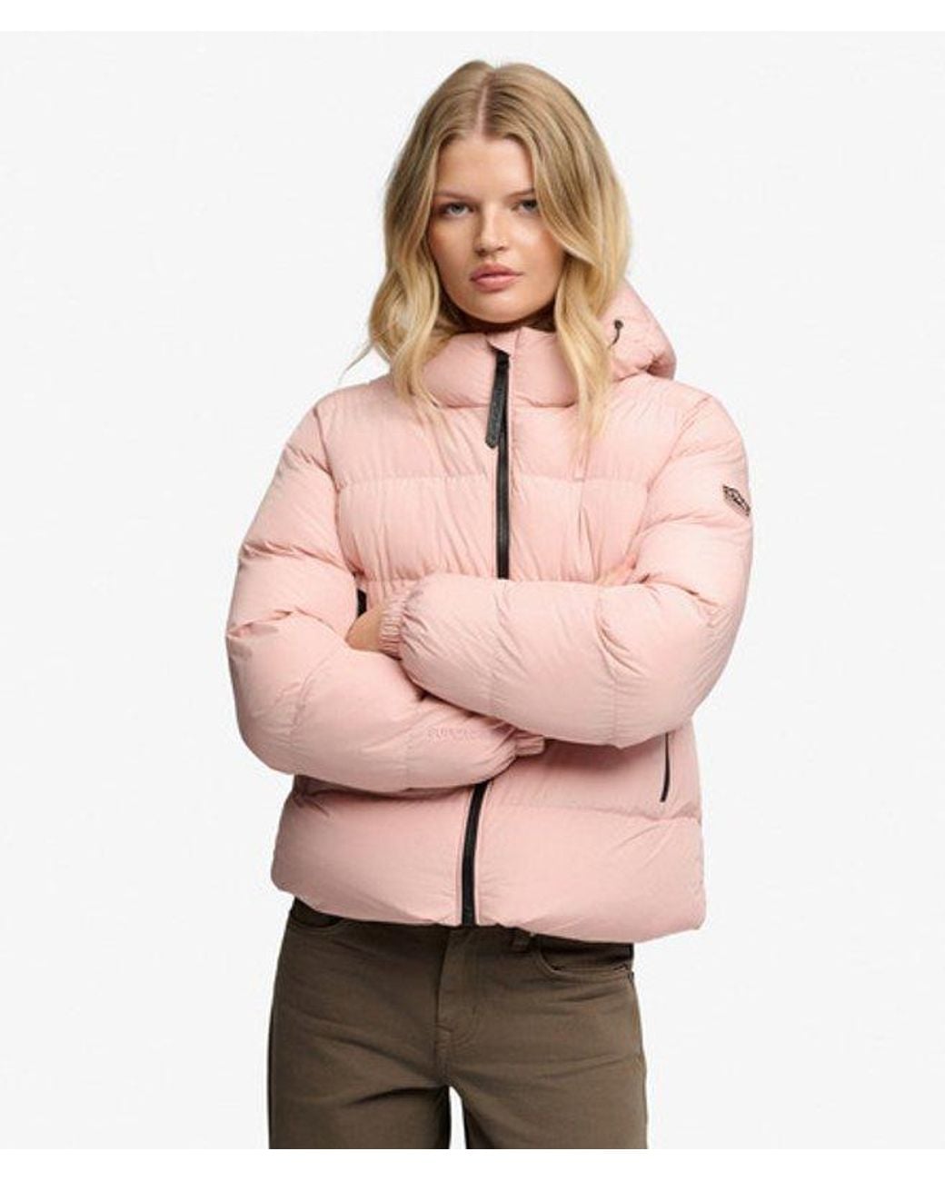 Superdry Natural & Co Hooded Sports Puffer Jacket