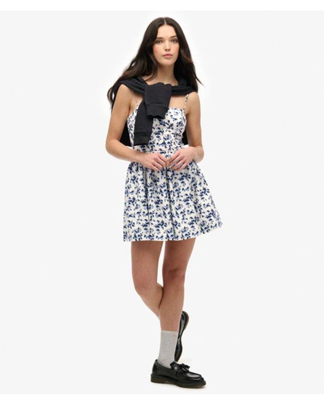 Superdry Blue & Co Corset Cami Mini Dress