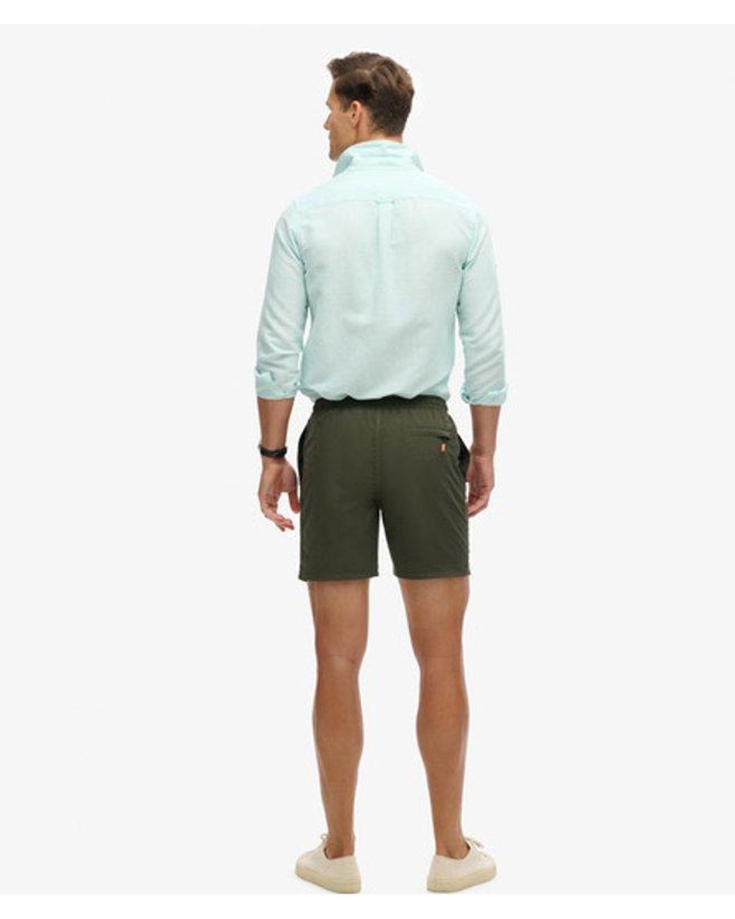 Superdry Green & Co Sport Graphic 17-inch Recycled Swim Shorts for men