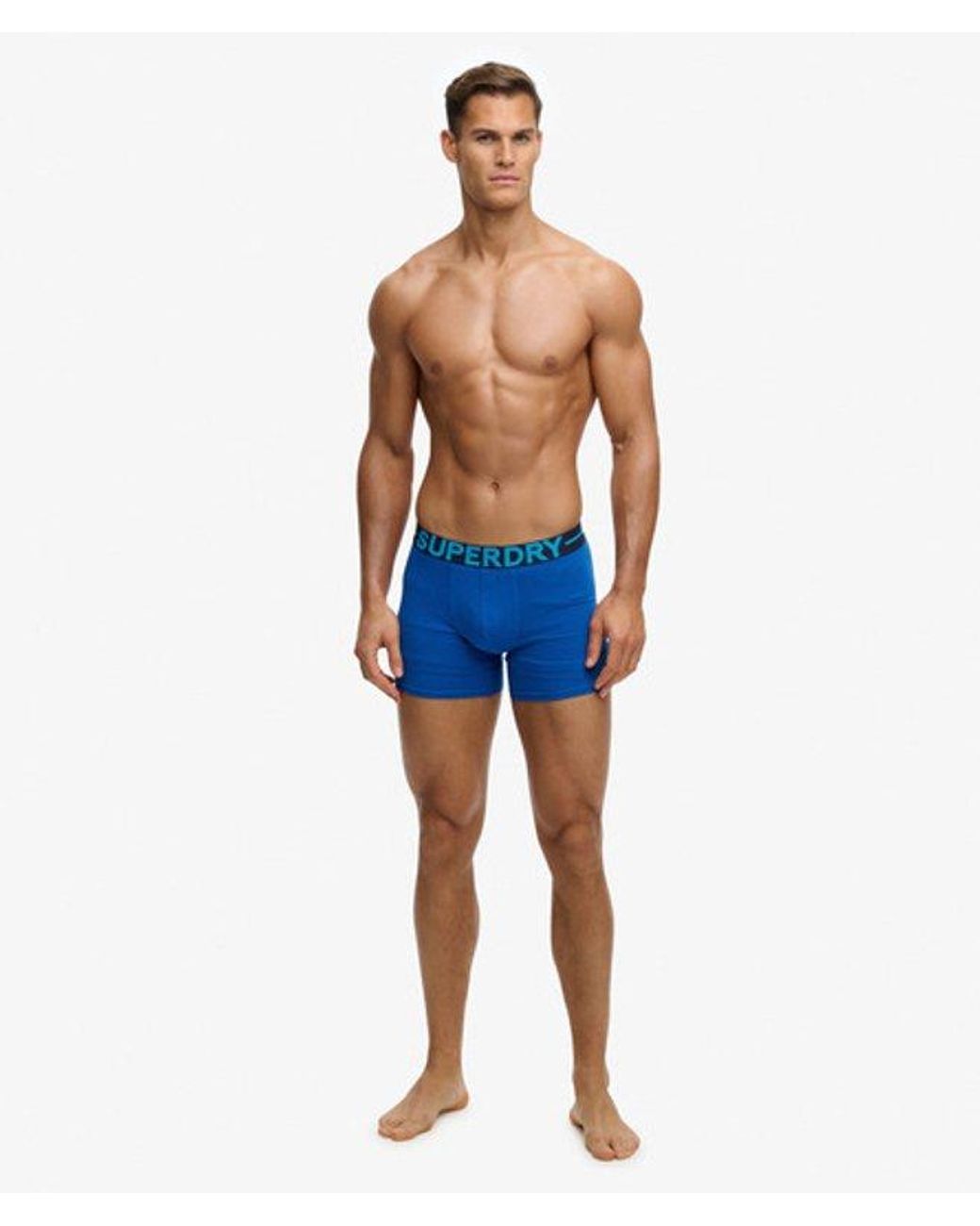 Superdry Blue Boxer Triple Pack for men