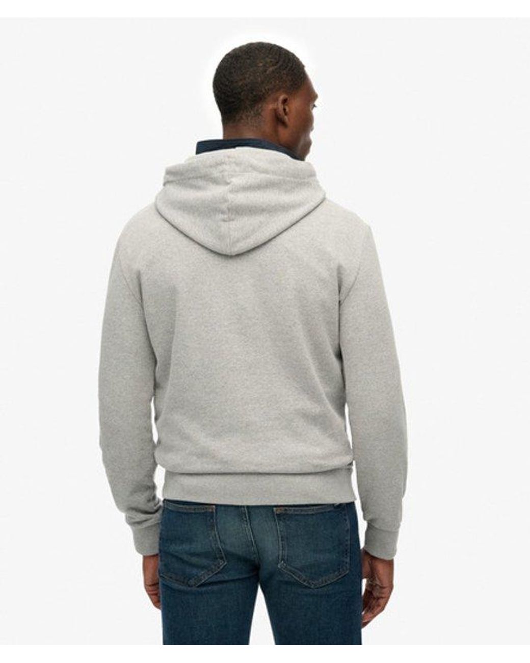 Superdry Gray & Co Outdoor Scene Relaxed Hoodie for men