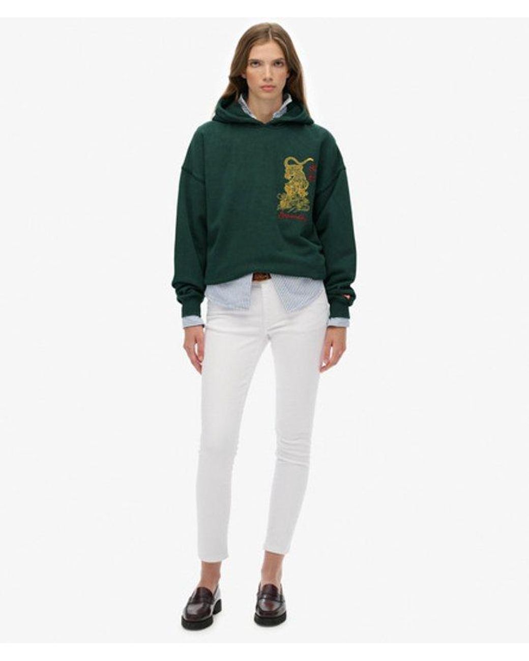 Superdry Green & Co Tokyo Narrative Oversized Hoodie