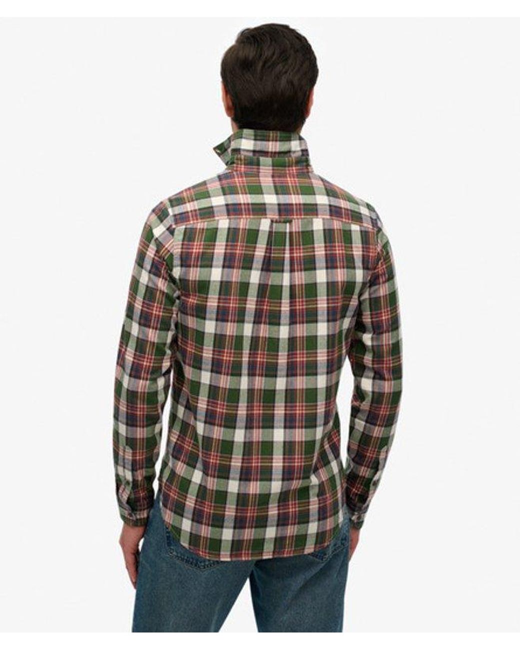 Superdry Black & Co Organic Cotton Vintage Check Shirt for men