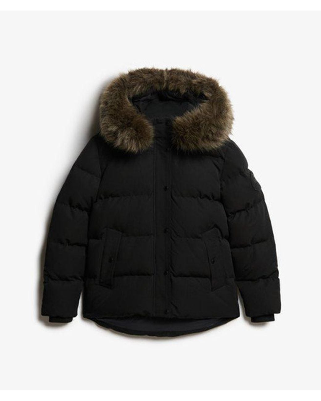 Superdry & Co Everest Classic Puffer Jas in het Black