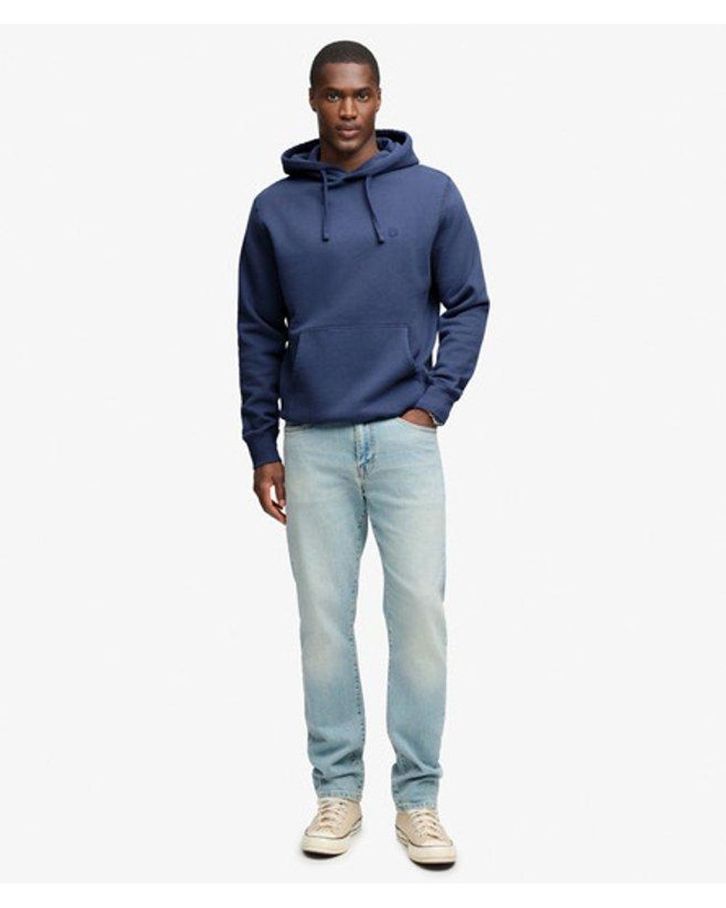 Superdry Blue & Co Essential Logo Hoodie for men