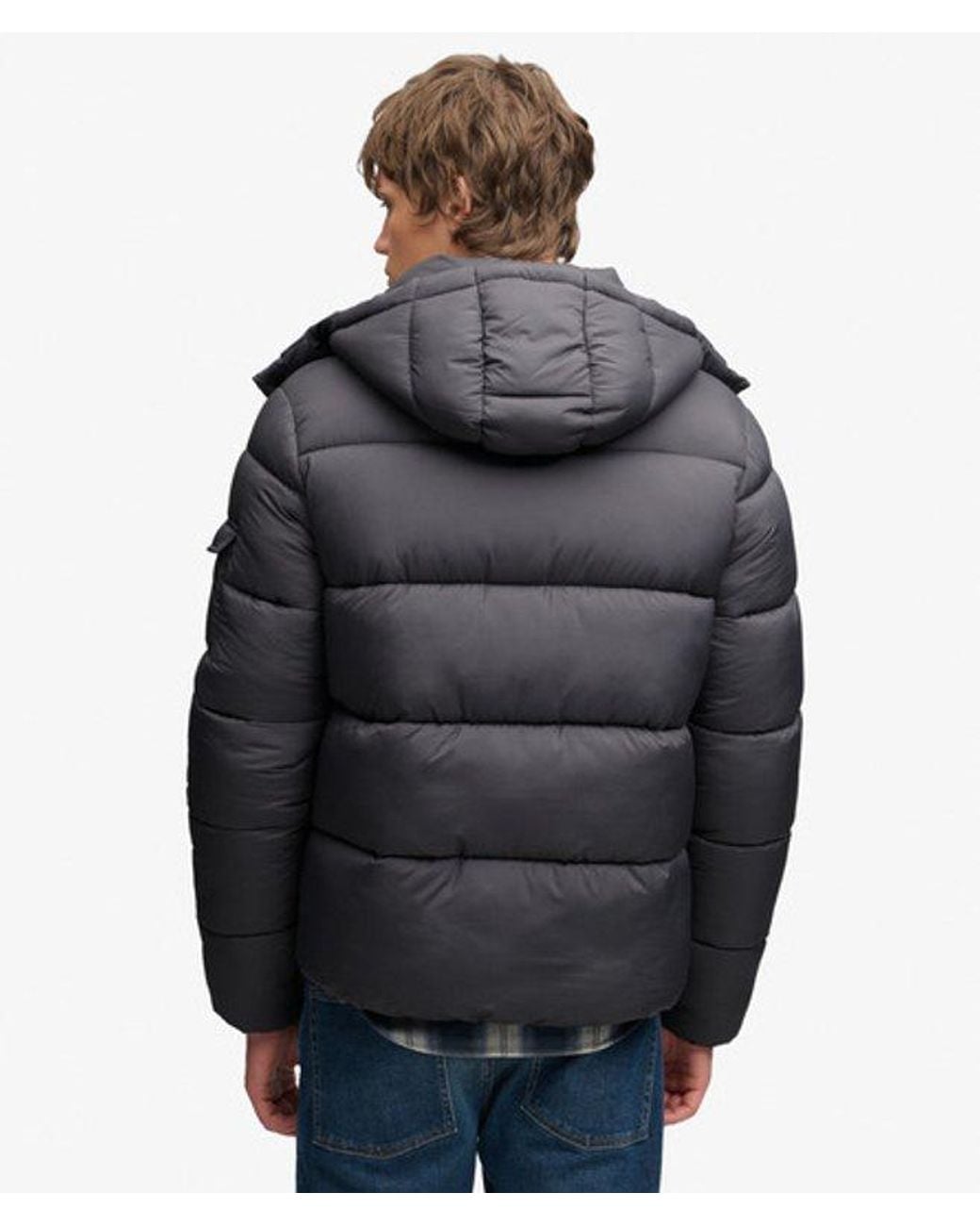 Superdry Black & Co Premium Ripstop Puffer Jacket for men