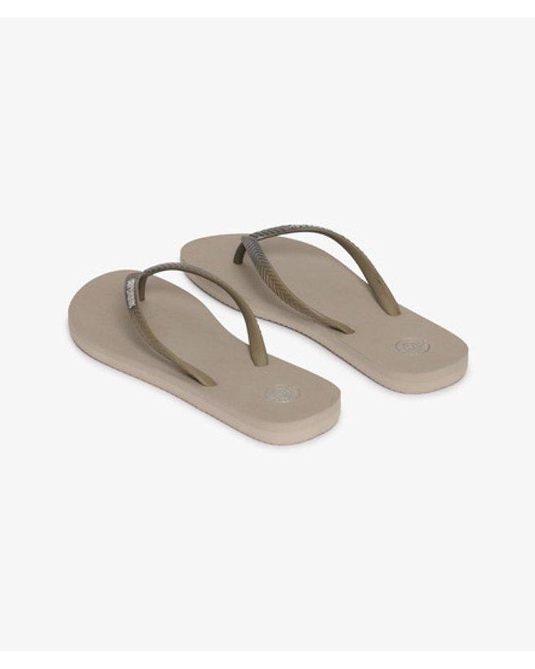 Superdry Natural & Co Core Metallic Flip Flops