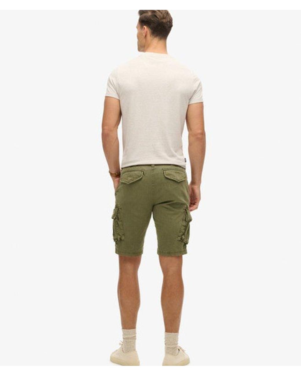 Superdry Core Cargo Short Relaxed Pasvorm in het Natural voor heren