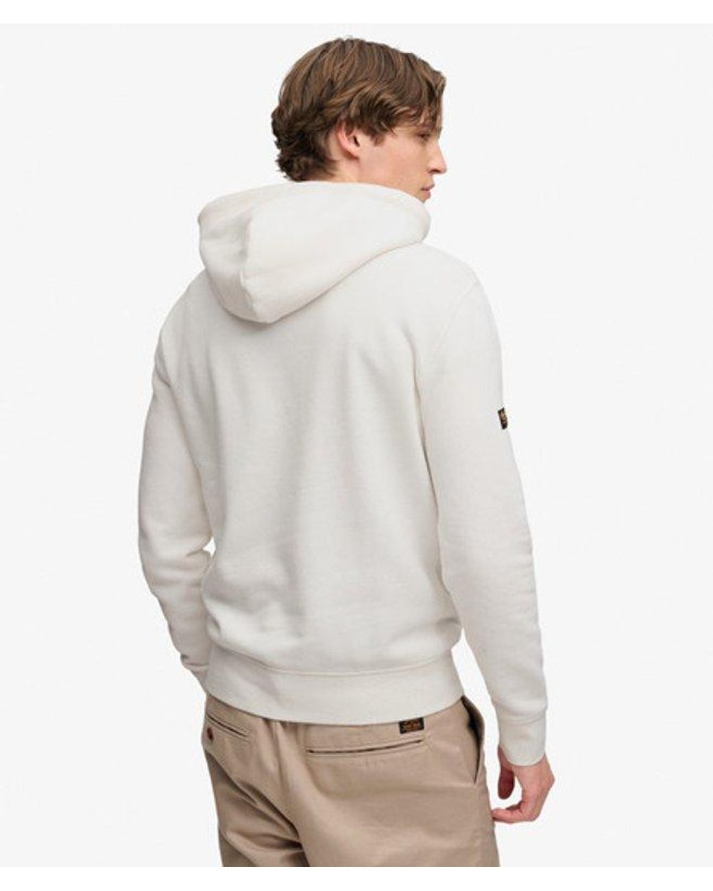 Superdry White & Co Vintage Logo Classic Hoodie for men