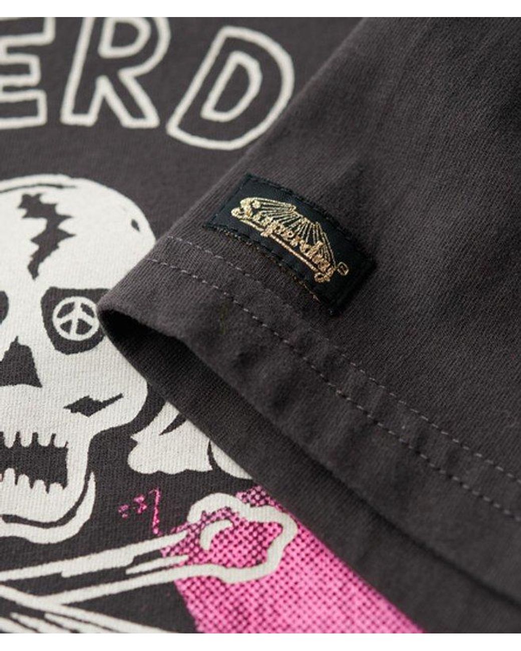 Superdry Blue & Co Lo-fi Punk Poster Relaxed T-shirt