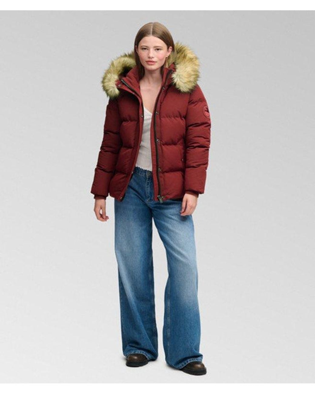 Superdry Red & Co Everest Classic Puffer Jacket