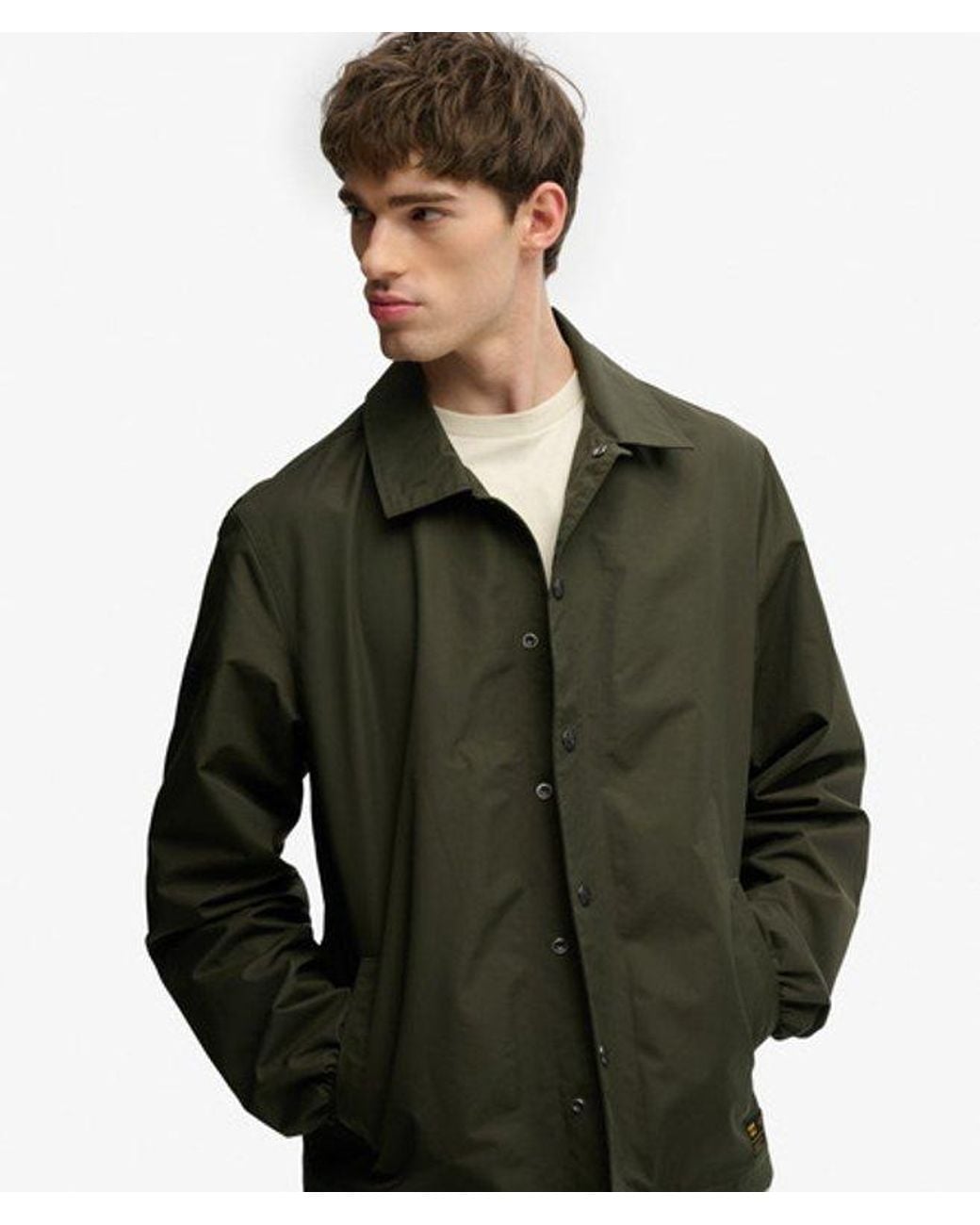 Superdry Surplus Otto Coach Jacket in het Green voor heren