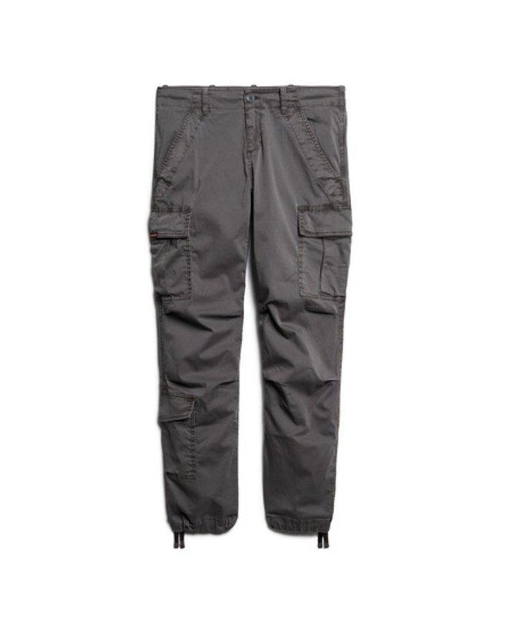 Superdry Gray & Co Ladies Loose Fit Low Rise Straight Cargo Pants