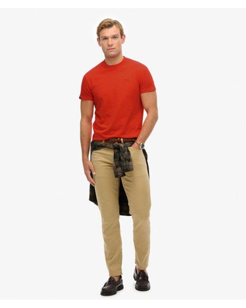 Superdry Red & Co Essential Logo T-shirt for men