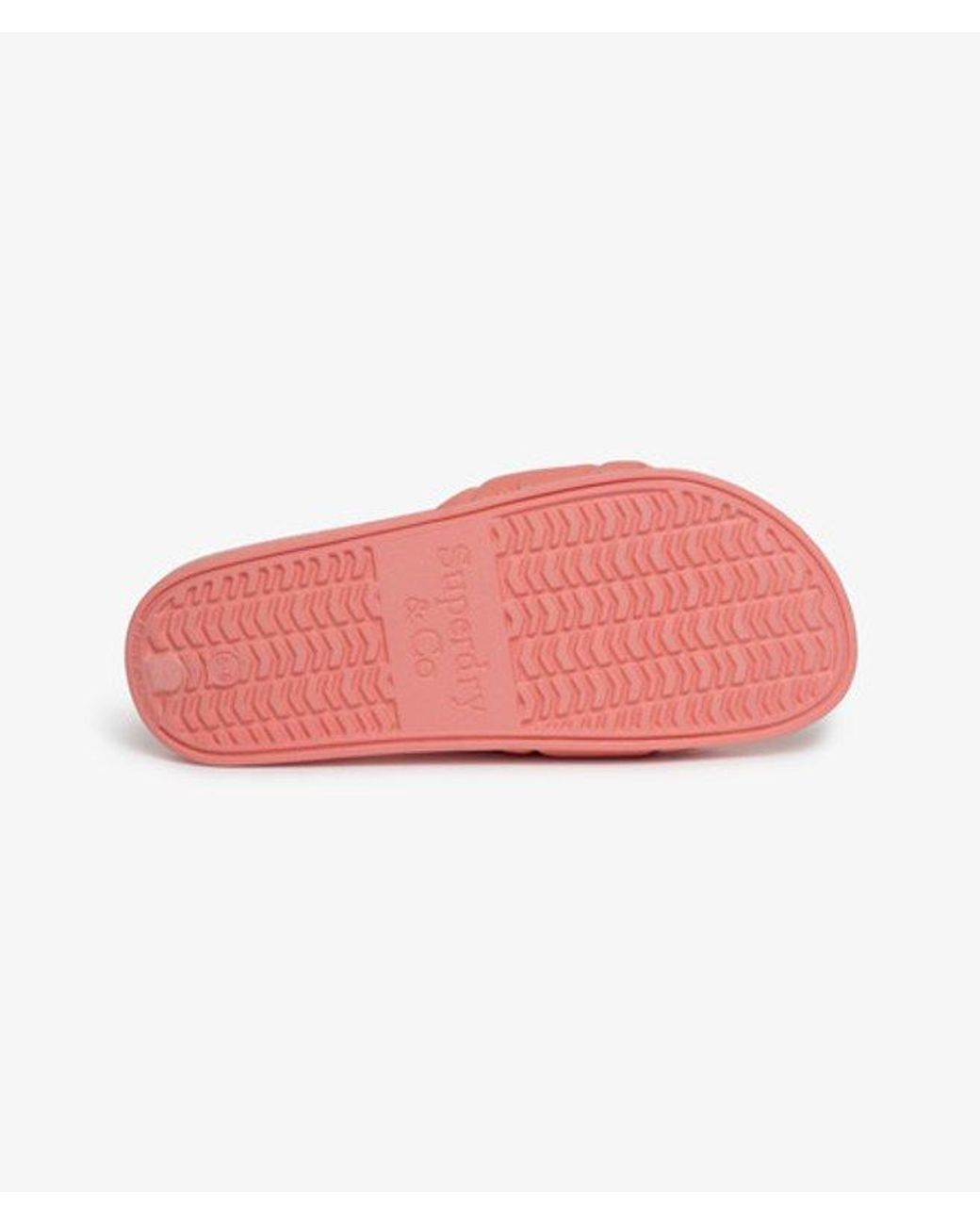 Superdry Pink & Co Destination Pool Sliders