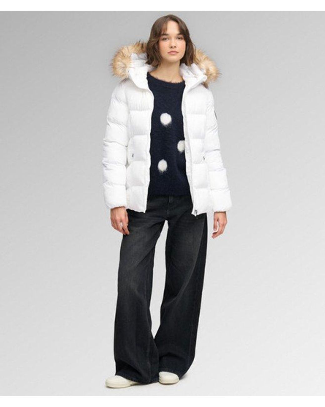 Superdry White & Co Fuji Belted Puffer Jacket
