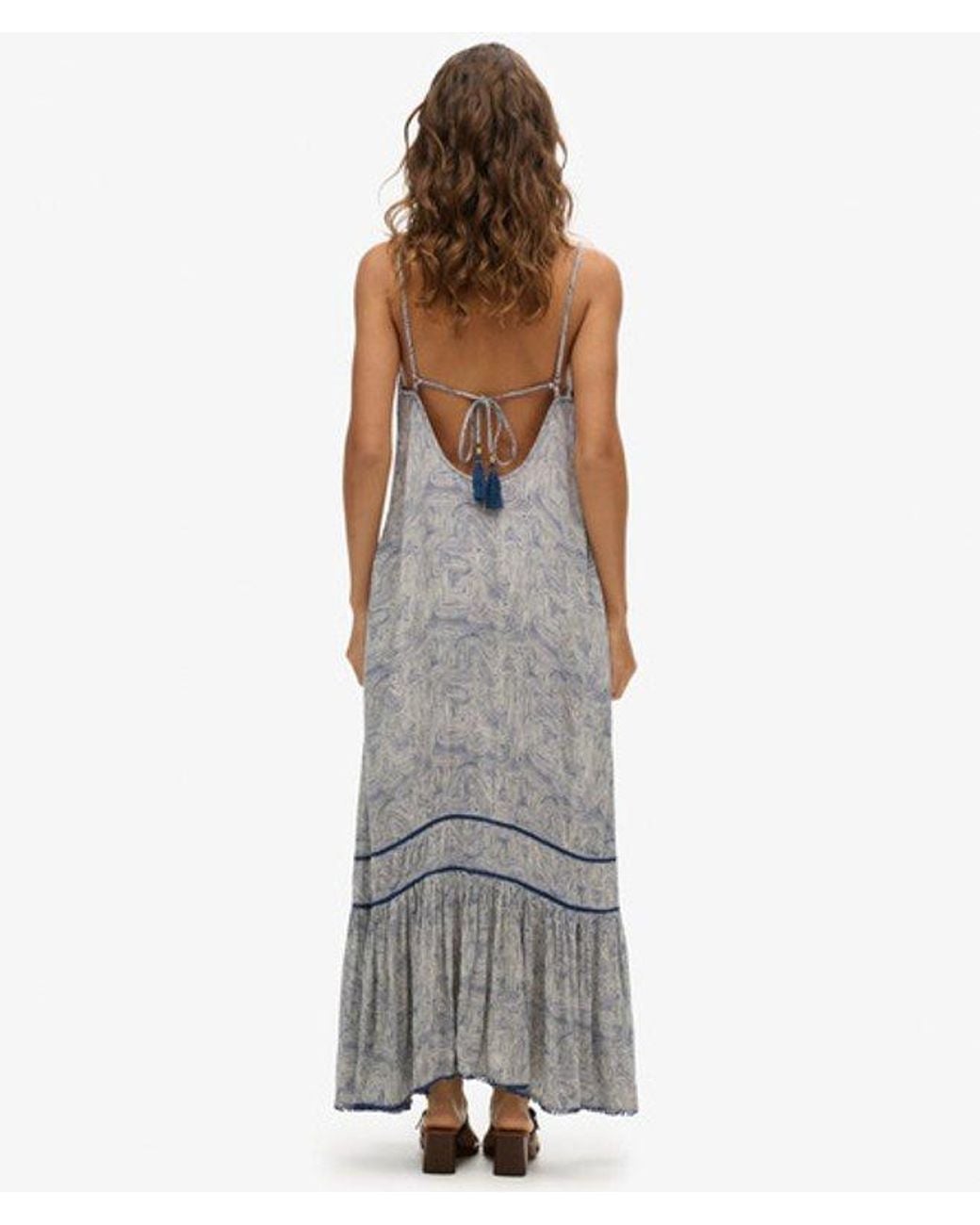 Superdry Gray & Co Long Cami Dress