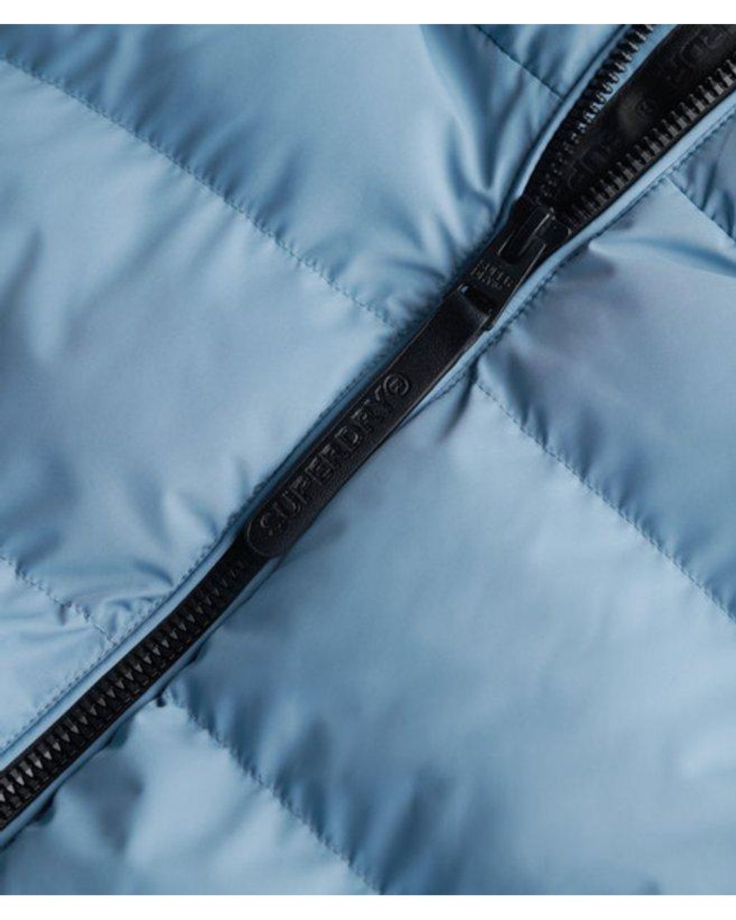 Superdry Blue & Co Hooded Sports Puffer Jacket