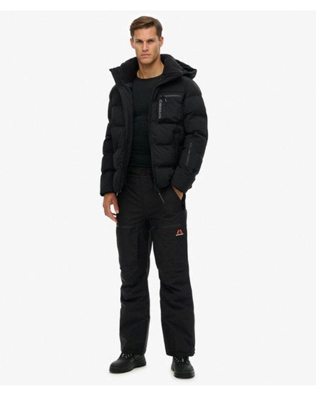 Superdry Black Ski Shell Pants for men