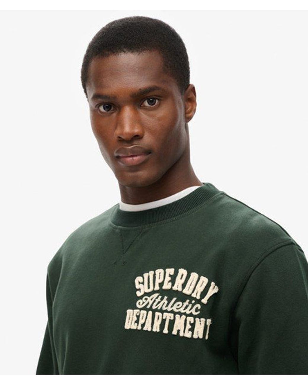 Superdry Green & Co Vintage Athletic Crew Neck Sweatshirt for men