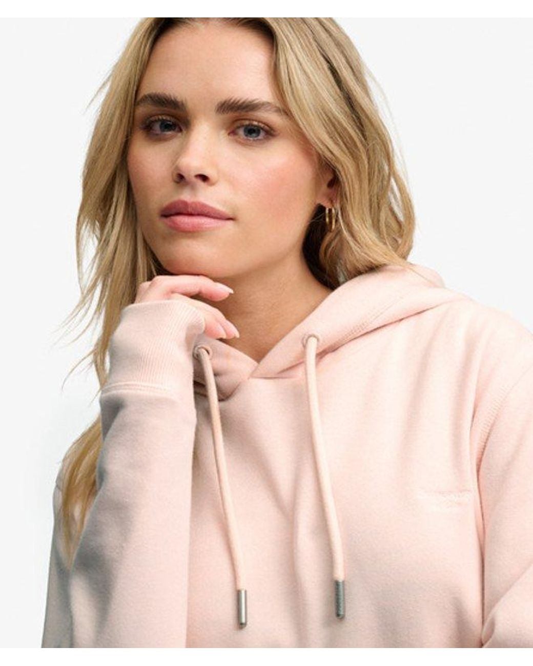 Superdry Pink & Co Signature Embroidered Hoodie