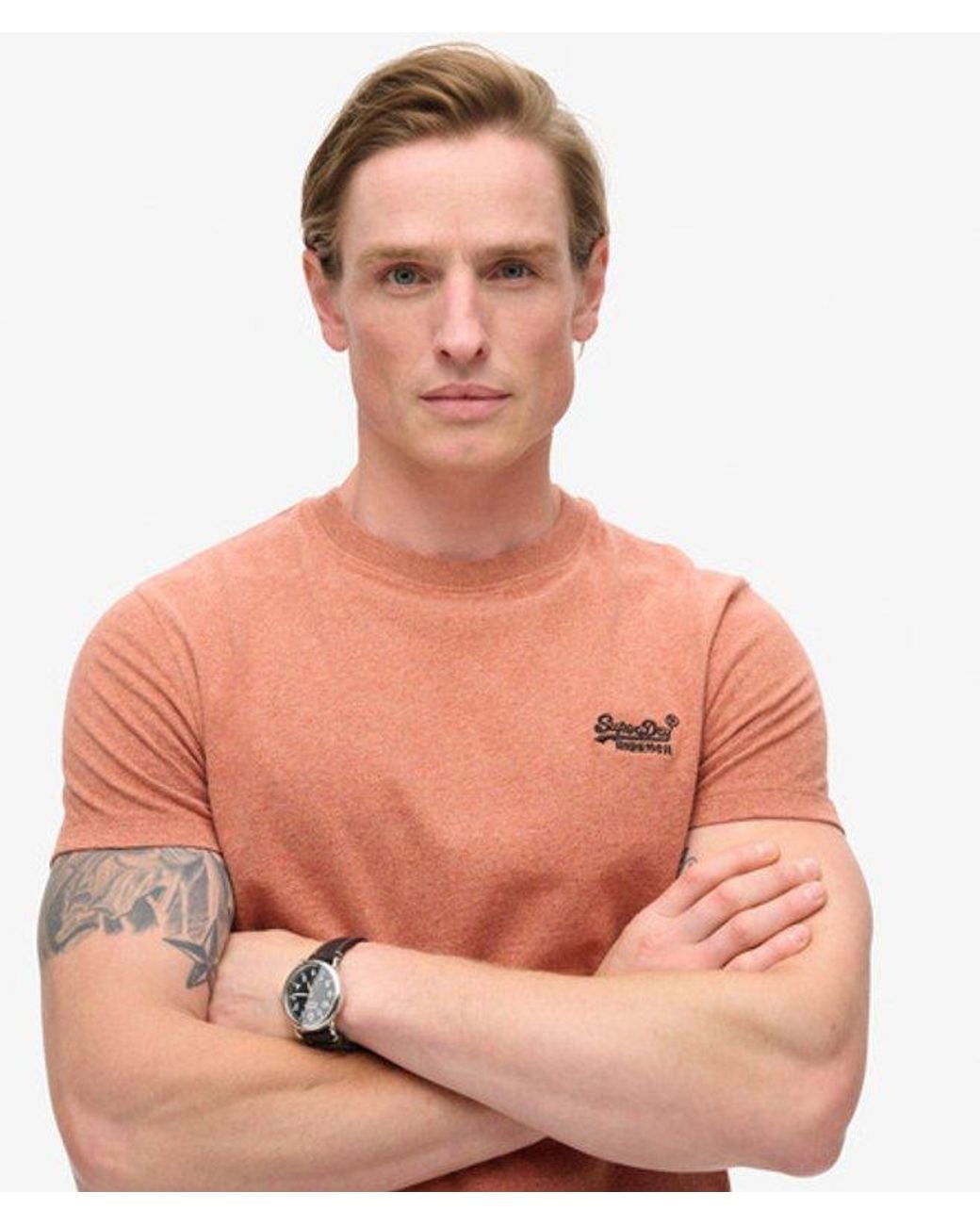Superdry Red & Co Essential Logo T-shirt for men