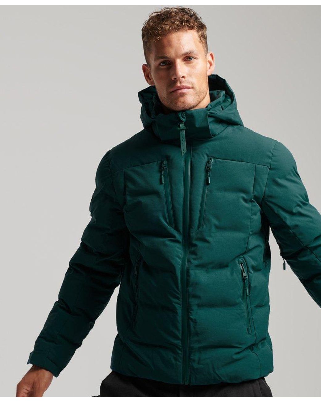 Superdry Sport Ski Radar Pro Puffer Jacket Turquoise / Deep Atlantic Teal  in Green for Men | Lyst
