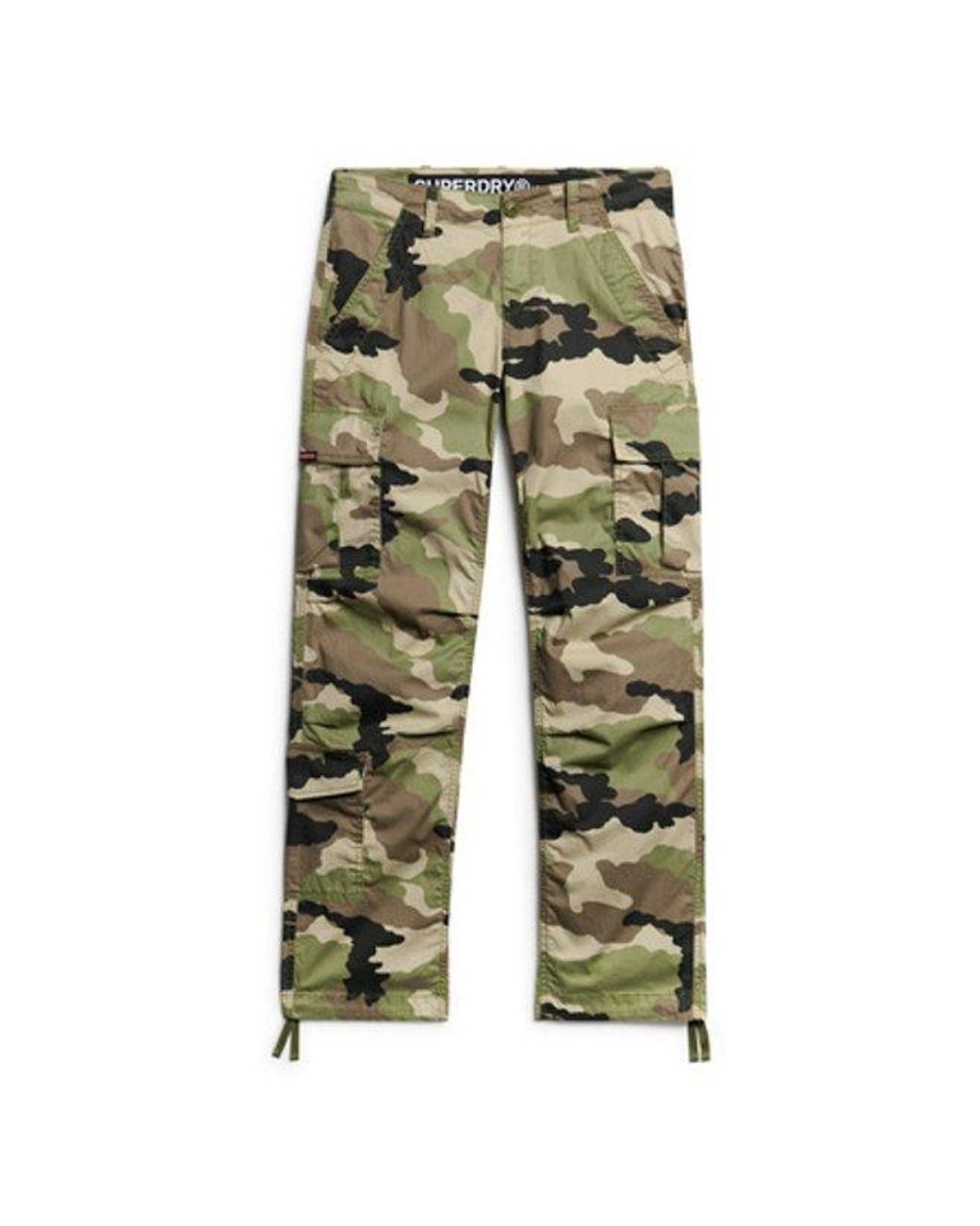 Superdry Blue & Co Low Rise Straight Cargo Pants