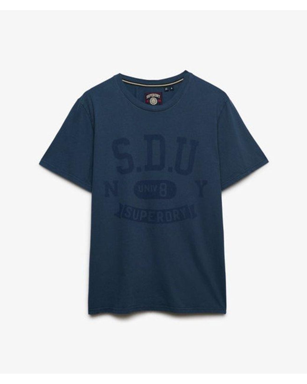Superdry Blue & Co Athletic Tonal T-shirt for men