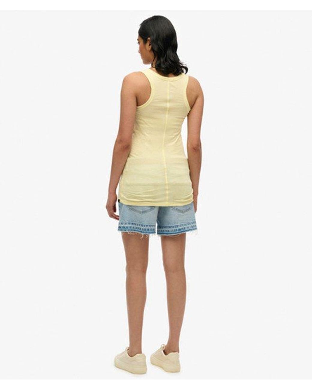 Superdry Blue & Co Studios Lightweight Racer Vest Top