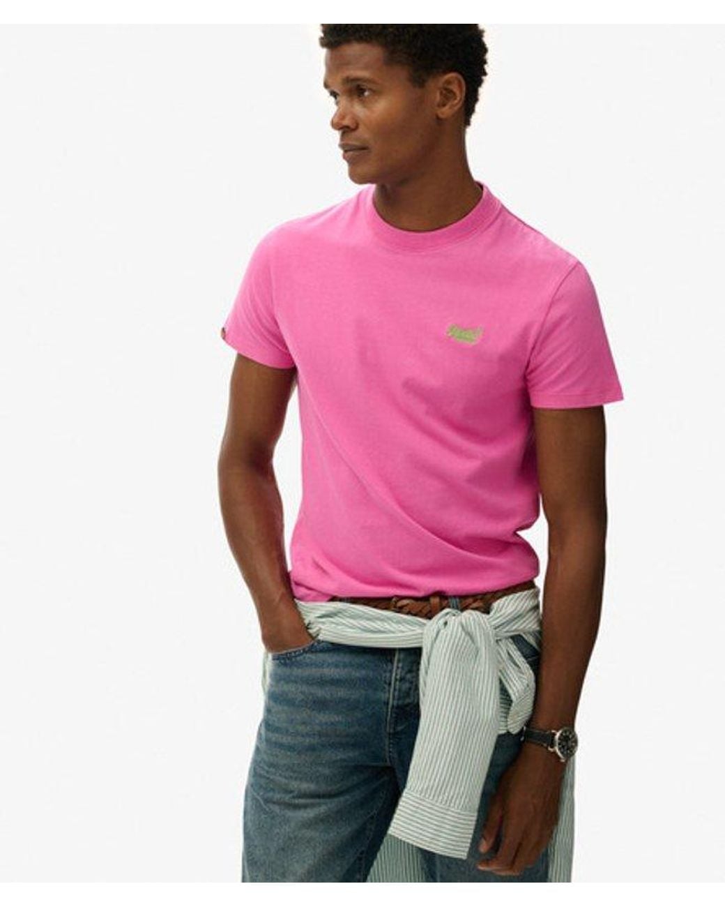 Superdry Red & Co Essential Logo T-shirt for men