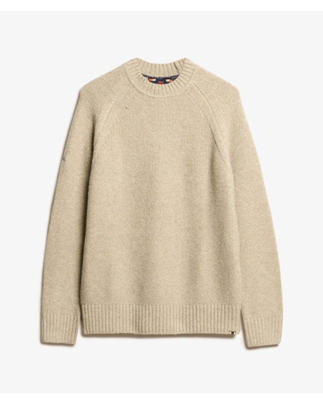 Superdry Natural & Co Chunky Raglan Jumper for men