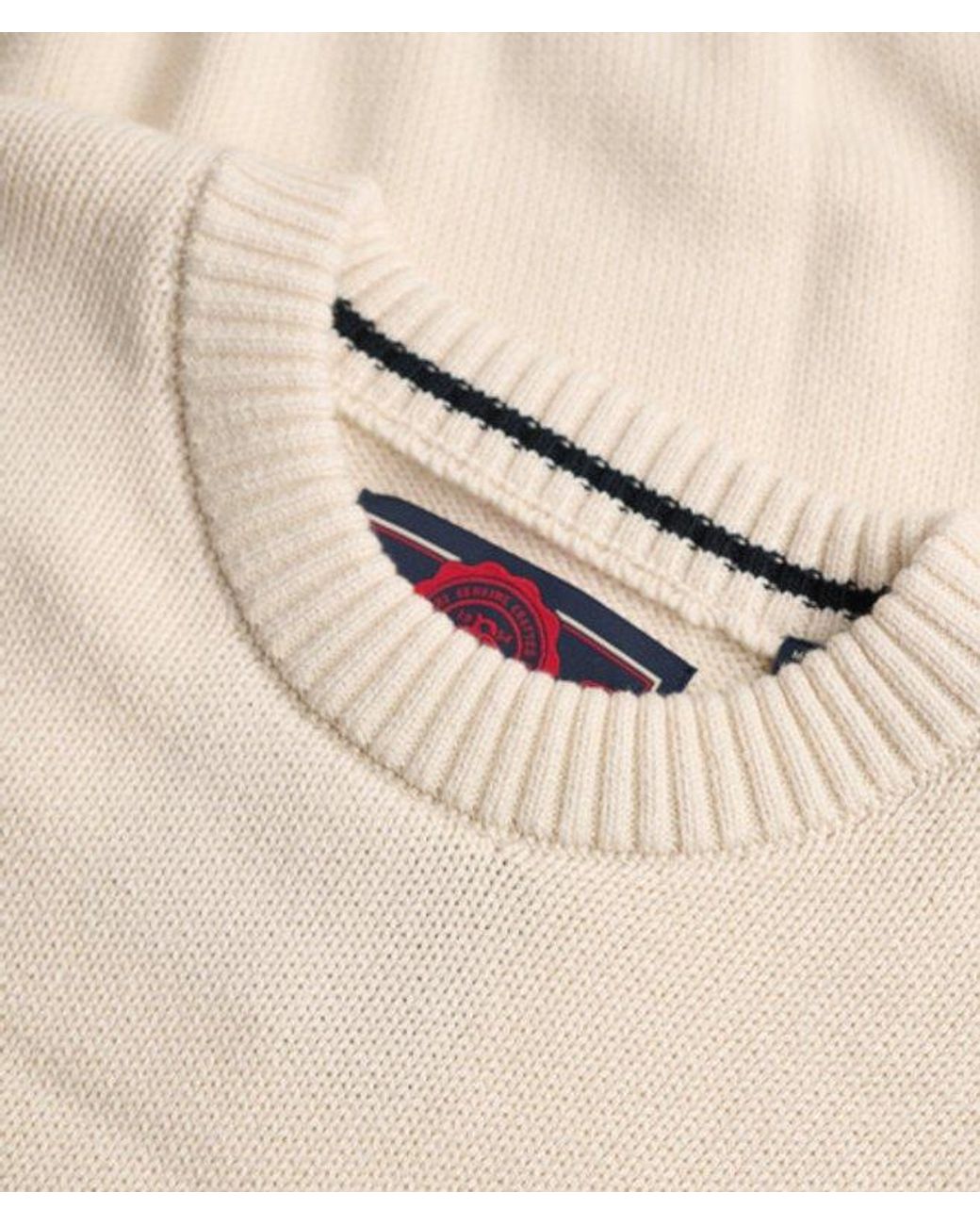 Superdry Gray & Co Preppy Cotton Jumper for men