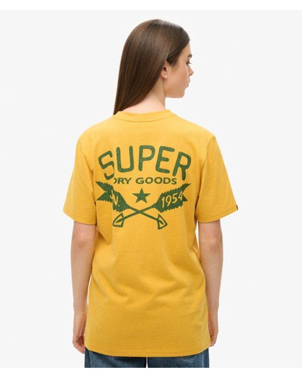 Superdry Blue Oversized Outdoor Graphic T-shirt