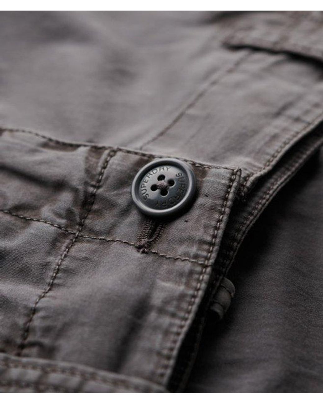 Superdry Gray & Co Ladies Loose Fit Low Rise Straight Cargo Pants