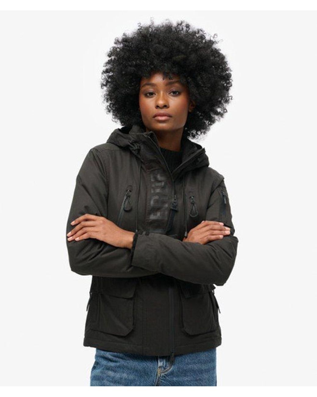 Superdry Black Ultimate Microfibre Sd-wind Jacket