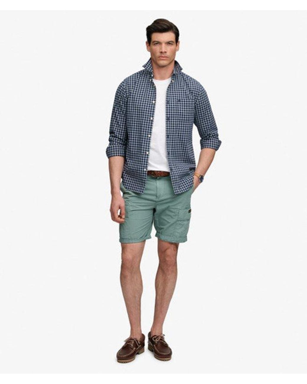 Superdry Blue & Co Ripstop Light Cargo Shorts for men